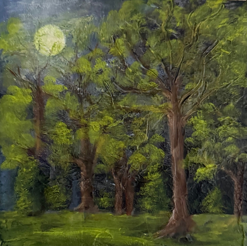 Moonlight Forest by artist Pat Flathouse